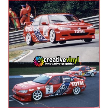 PEUGEOT 406 1996 BTCC FULL RALLY GRAPHICS KIT