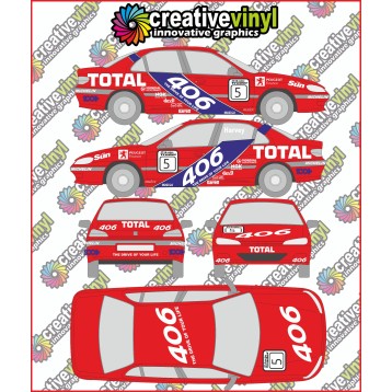 PEUGEOT 406 1996 BTCC FULL RALLY GRAPHICS KIT