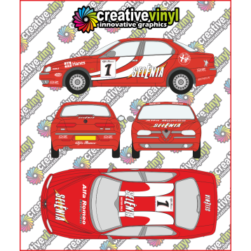 Alfa 156 1999 Super Tourismo Giovanardi Full Graphics Kit