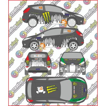 Fiesta Monster Gymkhana WRC Full Rally Graphics Kit