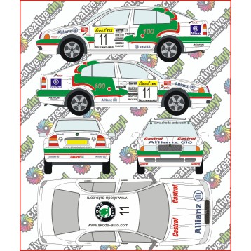 Skoda Octavia 2001 WRC Full Graphics Kit