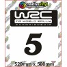 WRC Rally Number Boards