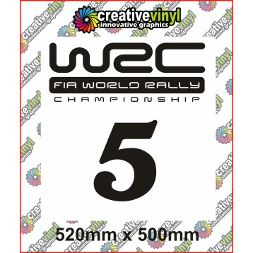 WRC Rally Number Boards