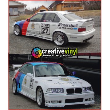 BMW E36 Warsteiner Full Rally Graphics Kit