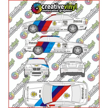 BMW E36 Warsteiner Full Rally Graphics Kit
