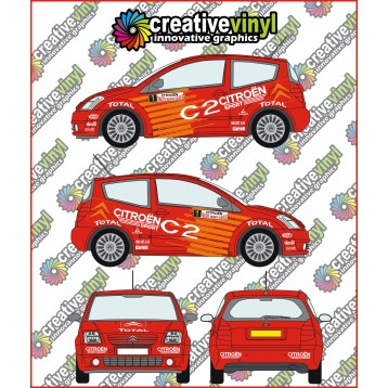Citroen C2 S1600 Rally Graphics Kit