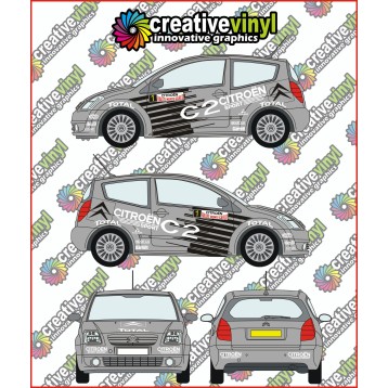 Citroen C2 S1600 Rally Graphics Kit