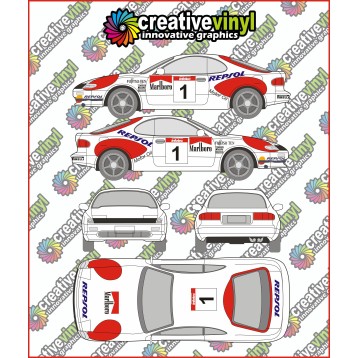 Toyota Celica 1993 Repsol Full Rally Graphics Kit