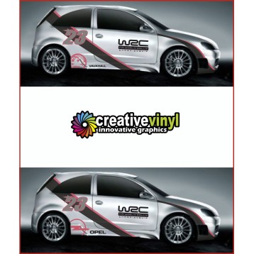 Vauxhall / Opel Corsa WRC Stripes Graphics Kit