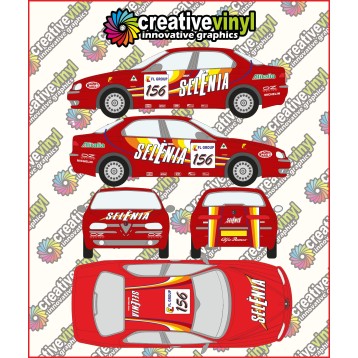 Alfa Romeo 156 1998 Super Tourismo Giovanardi Full Graphics Kit