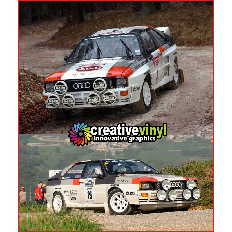 Audi Quattro 1981Full Rally Graphics Kit