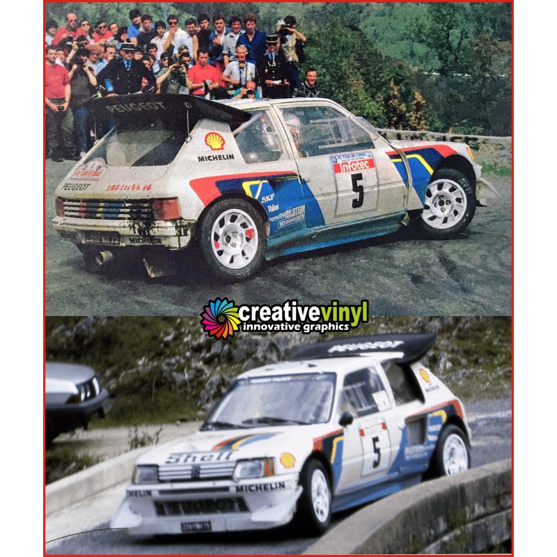 Peugeot 205 1985 Rally Paris Full Graphics Kit