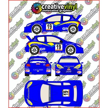 Peugeot 206 Catalunya 2001 Full Rally Graphics Kit