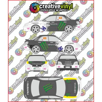 Subaru Impreza Gymkhana Full Graphics Kit