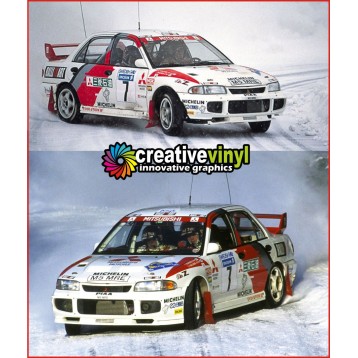 Mitsubishi Evo 1996 Swedish Rally Full Graphics Kit