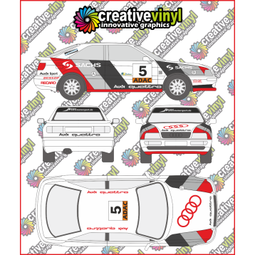 Audi S2 1994 Full Rally Graphics Kit