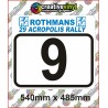 Rothmans Acropolis Rally Number Boards