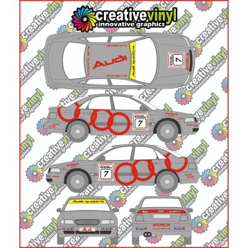 Audi A4 1998 BTCC Graphics  Full Kit