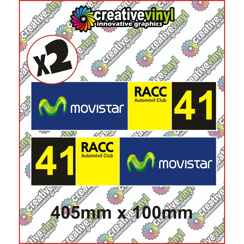Moviestar Rally Number Boards