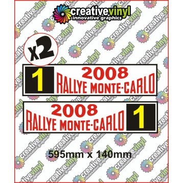 Monte Carlo Rally Number Boards