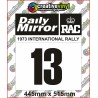 Lombard Rally Number Boards