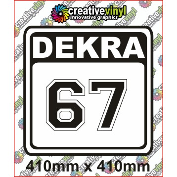 DEKRA Rally Number Boards
