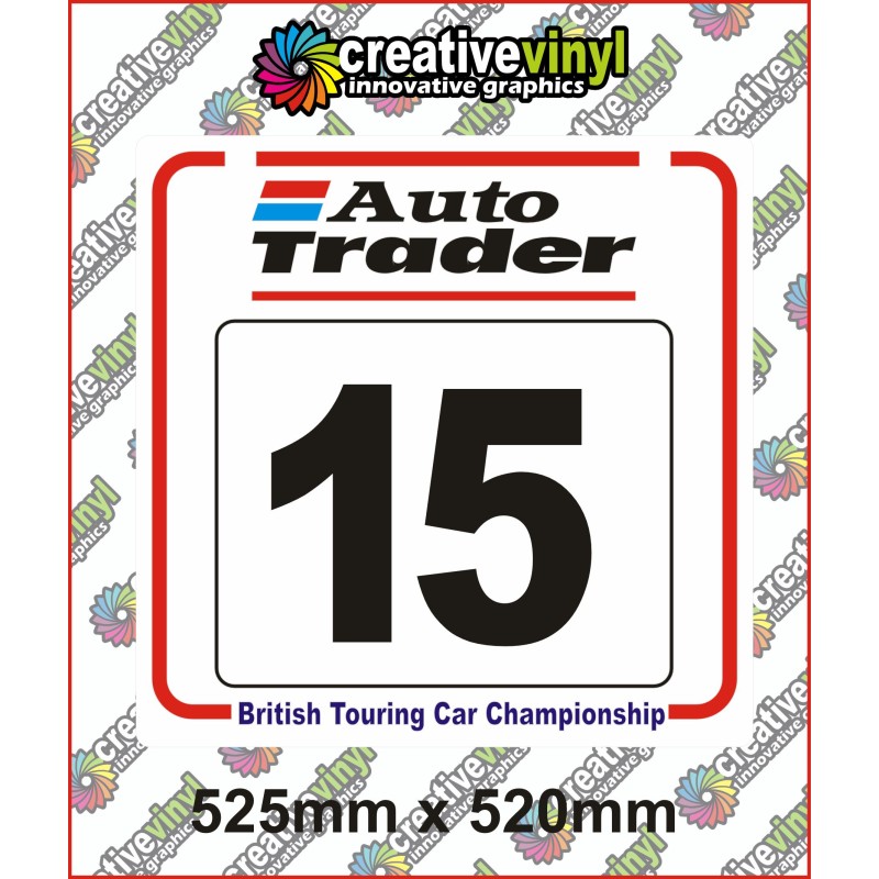 Auto Trader Rally Number Boards
