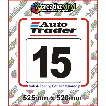 Auto Trader Rally Number Boards