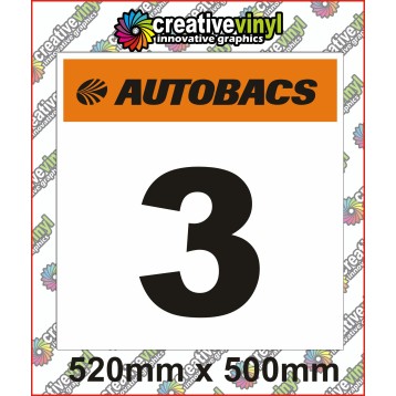AutoBACS Rally Number Boards