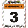 AutoBACS Rally Number Boards