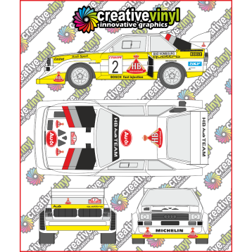 Audi Quattro A2 1985 Rally Graphics Kit