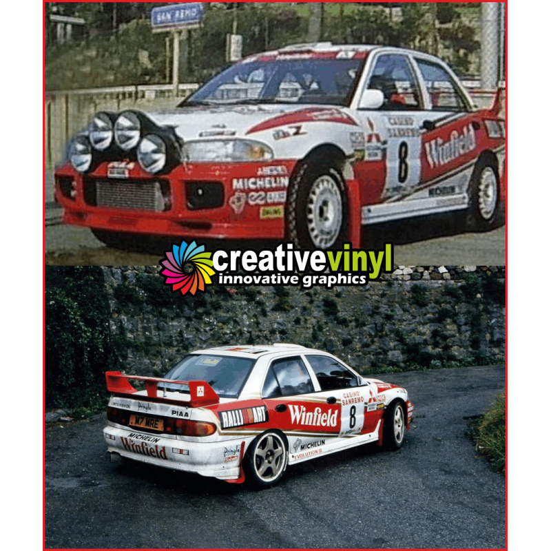 Mitsubishi Evolution 3 1996 Sanremo Rally Full Graphics Kit