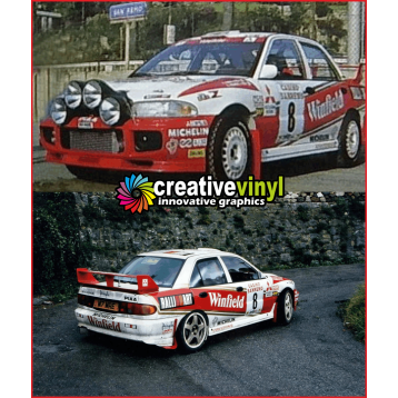 Mitsubishi Evolution 3 1996 Sanremo Rally Full Graphics Kit