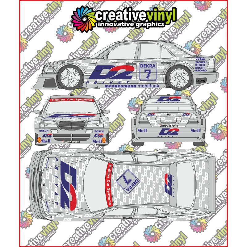 Mercedes Benz 1993/4 DTM Full Rally Graphics Kit