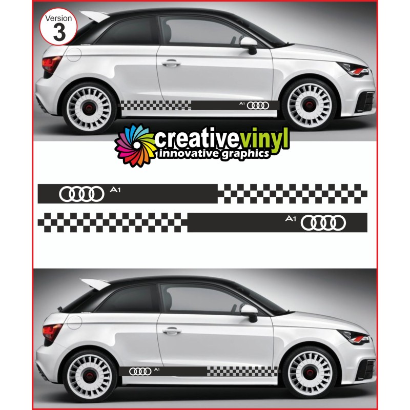 Audi A1 Side Stripe Style 3