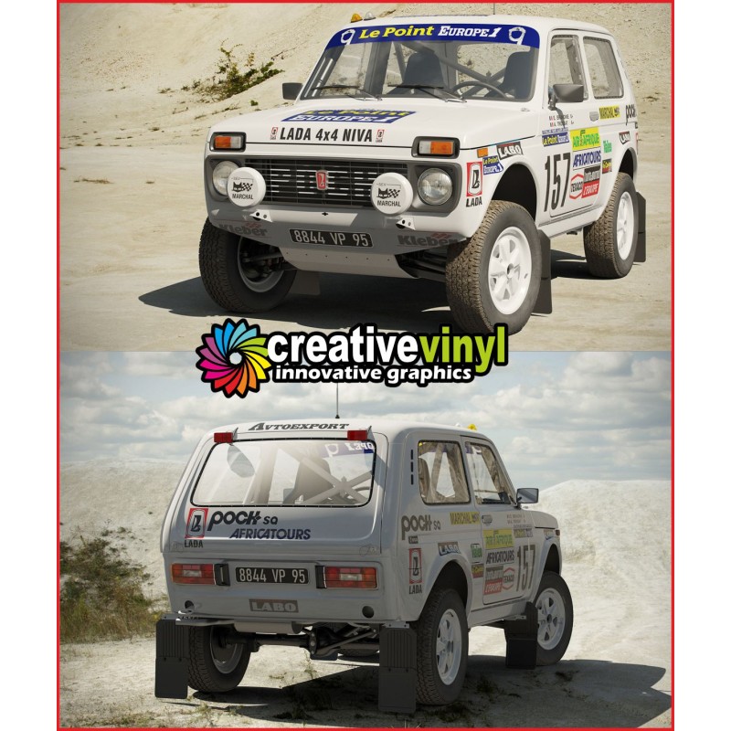 Lada Niva 1983 Paris-Dakar full graphics kit