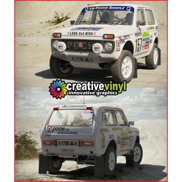 Lada Niva 1983 Paris-Dakar full graphics kit