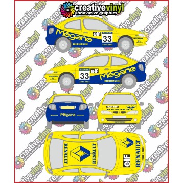 Renault Megane Maxi 1998 Full Graphics Kit