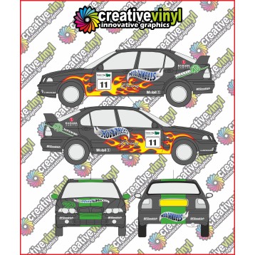 MG ZS 2002 BTCC Full Graphics Kit