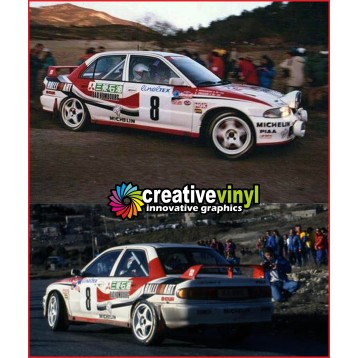 Mitsubishi Evo 1 Monte Carlo 1993 Rally Full Graphics Kit