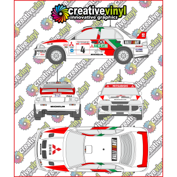 Mitsubishi Evolution 3 1996 RAC Rally Full Graphics Kit