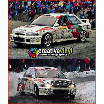 Mitsubishi Evolution 2 1994 Monte Carlo Rally Full Graphics Kit