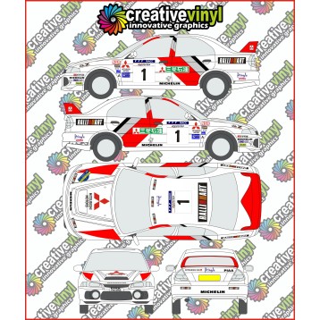 Mitsubishi Evolution 4 1997 Catalunya Rally Full Graphics Kit