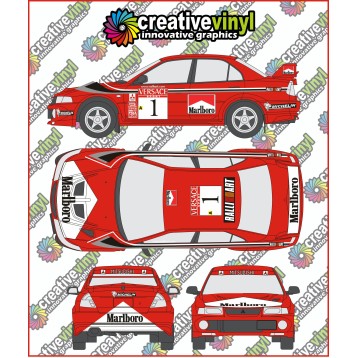 Mitsubishi Evolution 6 2000 Rally Full Graphics Kit