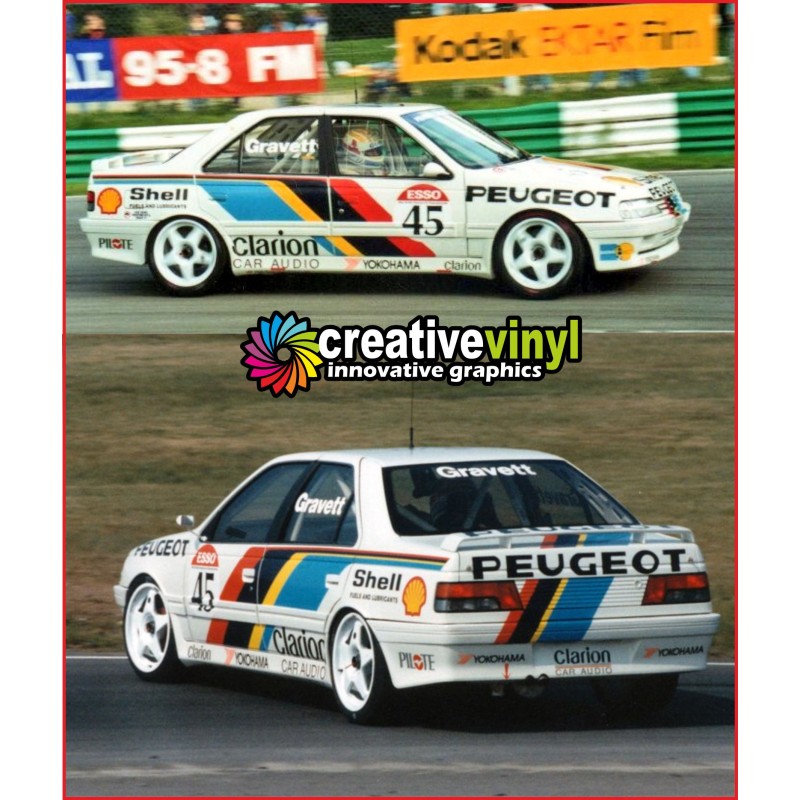 Peugeot 405 1992 BTCC Full Rally Graphics Kit