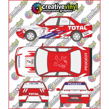 Peugeot 405 1995 BTCC Full Rally Graphics Kit