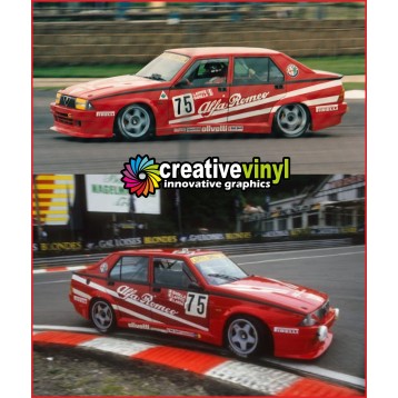 Alfa Romeo 75 Silverstone 1987 Full Graphics Kit