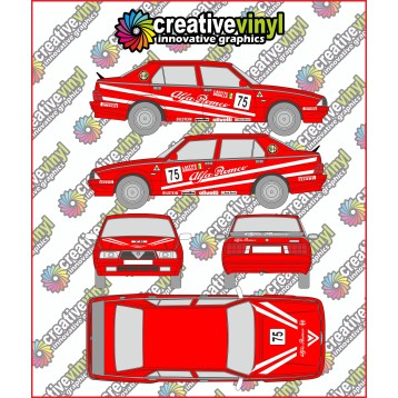 Alfa Romeo 75 Silverstone 1987 Full Graphics Kit