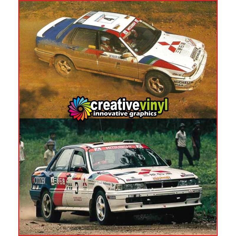 Mitsubishi Galant 1992 WRC Full Rally Graphics Kit