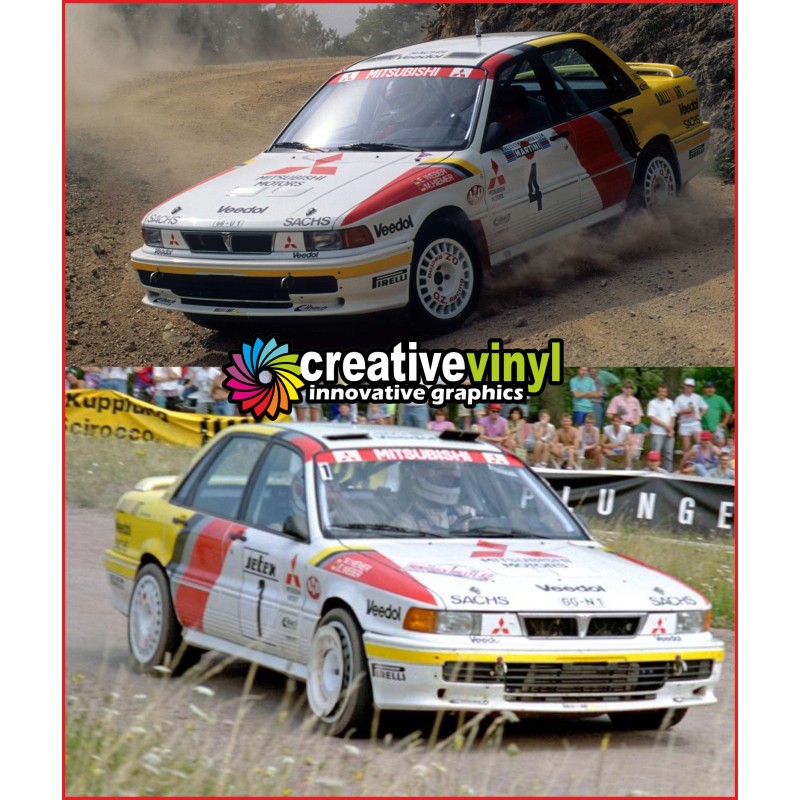 Mitsubishi Galant 1991 WRC Full Rally Graphics Kit